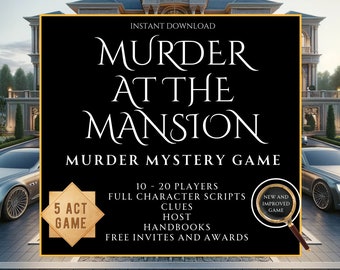 murder mystery dinner party kit | Murder Mystery Game | zoom murder mystery party | Murder Mystery Dinner Party Kit | Murdery Mystery