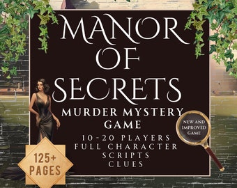 Murder Mystery Party Kit For Adults | Zoom Murder Mystery Party | Easy Murder Mystery Party | Murdery Mystery | DIY Murder Mystery