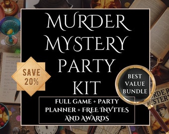 murder mystery party kit | Diy Murder Mystery Party | Zoom Murder Mystery Party | Murder Mystery Party Kit For Adults | Diy Murder Mystery