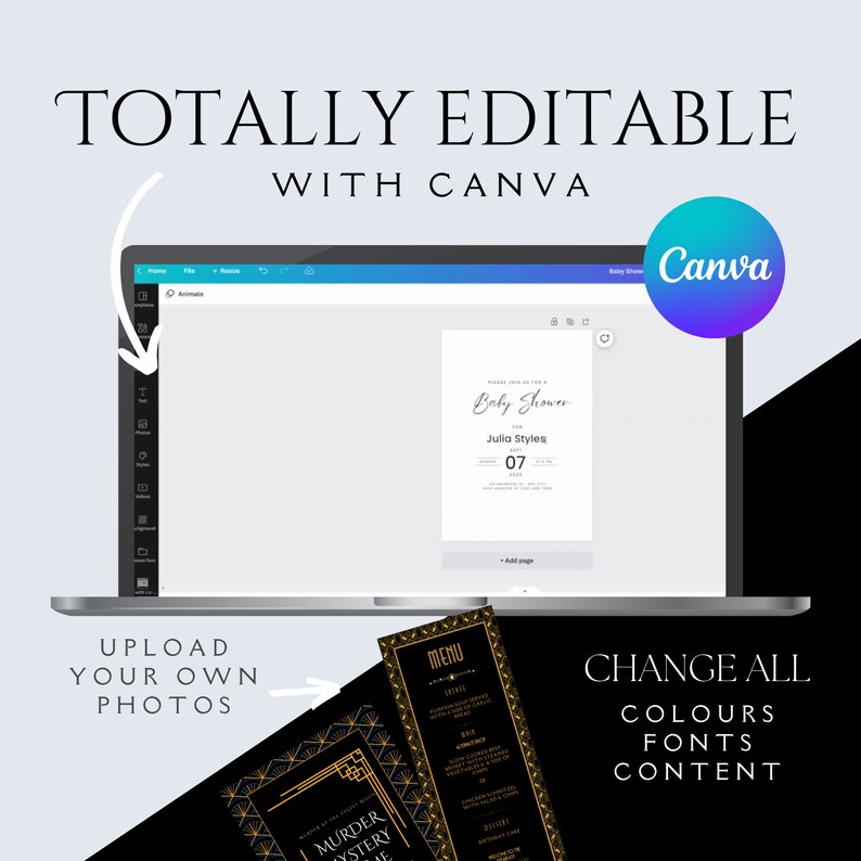 Murder Mystery Christmas Party Christmas Morning Menu Etsy