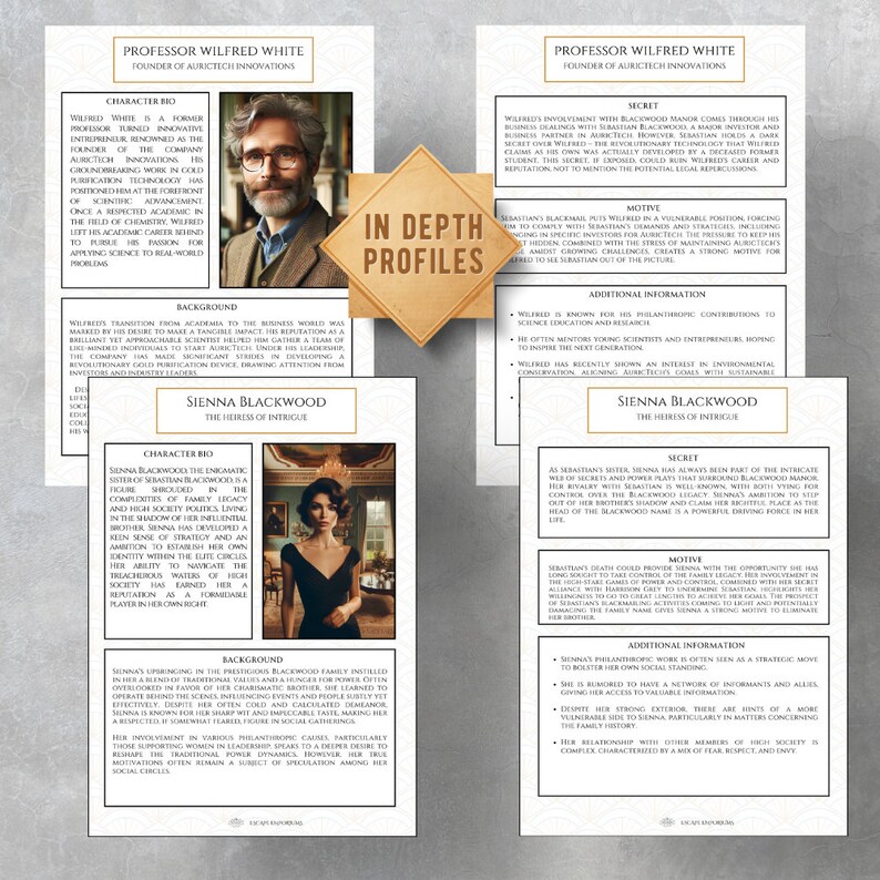 Mystery Party Case Files Cold Case File Printable Detective Case File