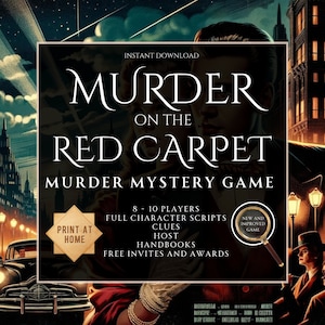 murdery mystery party | Murder Mystery Box | 8 - 10 Players | Adult Murder Mystery Party | Murder Mystery Party Kit | Detective True Crime