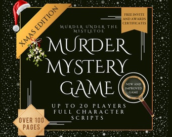 Murder Mystery Box | 10-20 Players | Murder Mystery Party Kit | Zoom Adult Murder Mystery Party | Unsolved Cold Case Diy Murder File