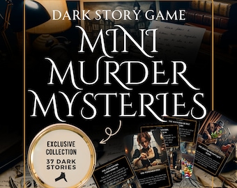 mystery party case files | Cold Case File | For Family Games Night | diy murder mystery | Detective Party Game | Unsolved Case File