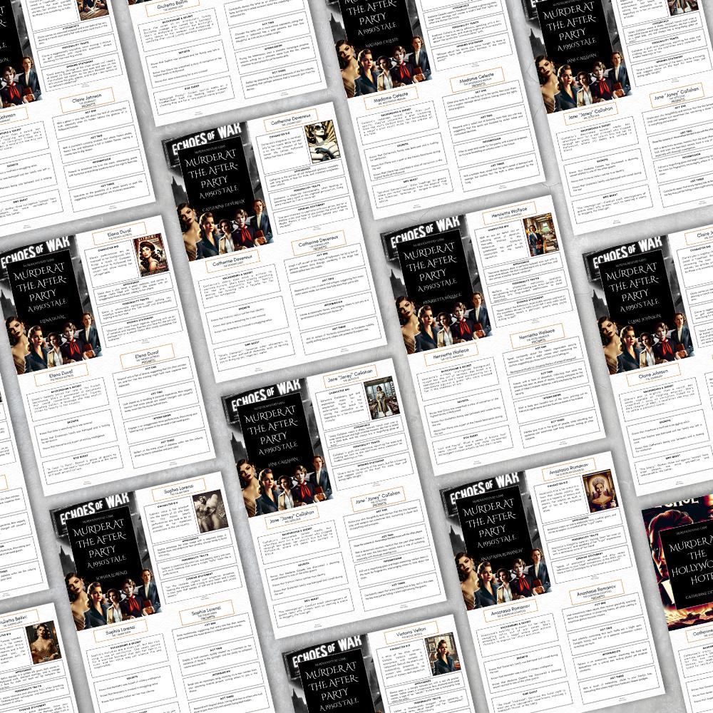 Murdery Mystery Game, Printable Murder Mystery Kit for Teens, Digital ...