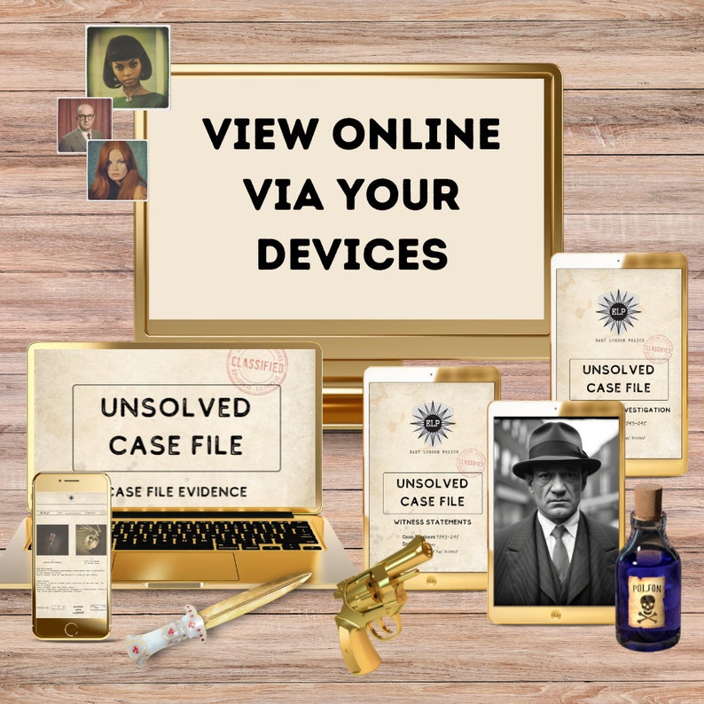 Printable Murder Mystery Cold Case File | Cold Case File Games ...