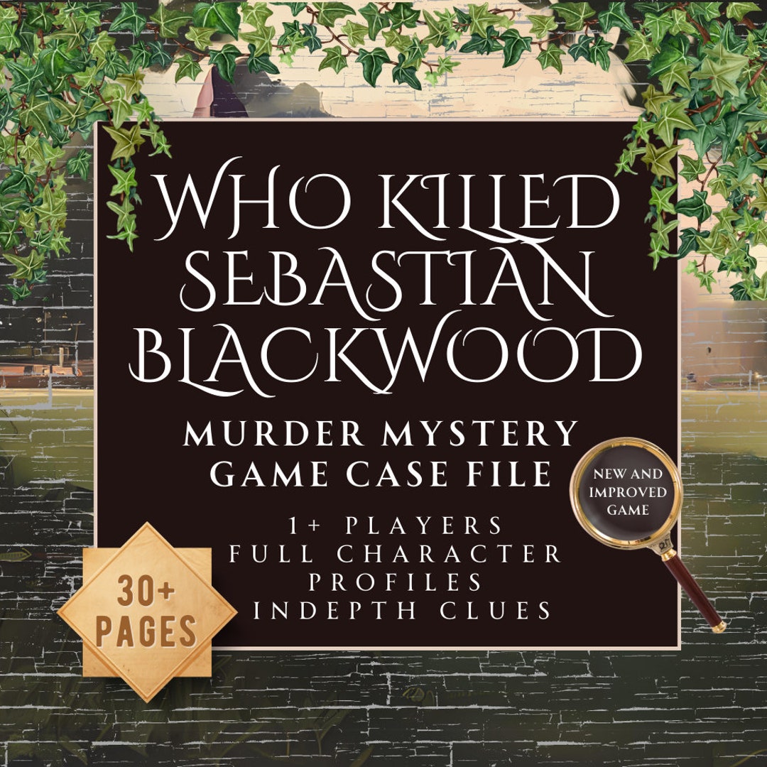 Mystery Party Case Files Cold Case File Printable Detective Case File