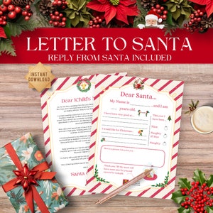 Carta de Santa / Relleno de caja de Nochebuena / Correo de Santa / Carta de elfo / Relleno de medias / Lista de deseos de Navidad Svg / Lista de deseos de Navidad