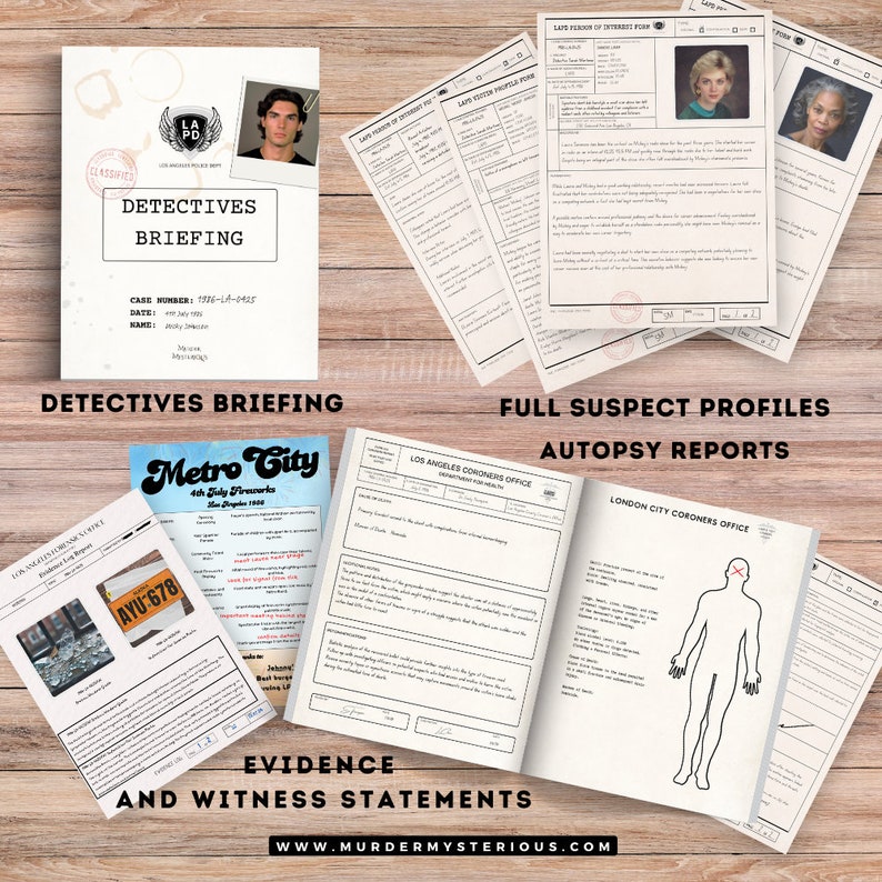 Printable Murder Mystery Cold Case File | Unsolved Cold Case Murder ...