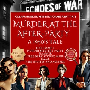 Murder Mystery Party Game | Murdery Mystery | Murder Mystery Kit | Murder Mystery Party Kit For Adults | Detective Party Game