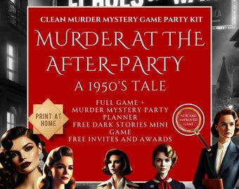 Juego de misterio de asesinato para fiestas / Misterio de asesinato / Kit de misterio de asesinato / Kit de misterio de asesinato para fiestas de adultos / Juego de detectives para fiestas