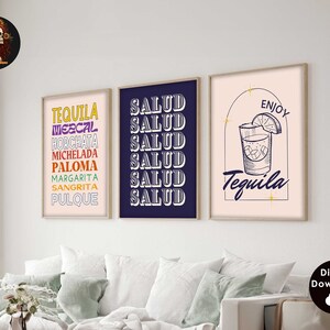 Bar Art Print vintage sterke drank poster bar kar muur kunst bar afdrukbare kunst drankjes muur decor grappige alcohol print digitale download 3 prints