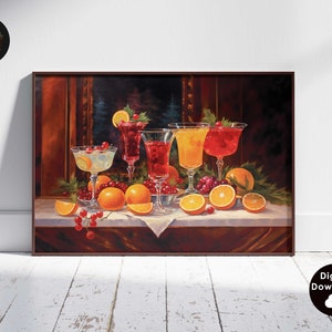 Cocktailprint, CHEERS DIGITAL DOWNLOAD, groene preppy barwagen print, retro trendy muurkunst, afdrukbare kunst, drankje print, decor slaapzaal
