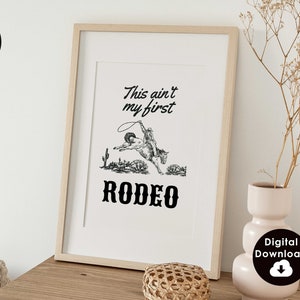 Cowboy Quote Print Minimalist Western Wall Art Horseback Riding Poster Vintage Cowboy Art Wild West Home Decor Digital Download 1 Print