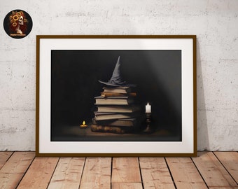 Halloween Wall Art Print Witchy Spells Prints Vintage Neutral Witch Wall Art Witch Art Prints Digital Download Printables Halloween Painting