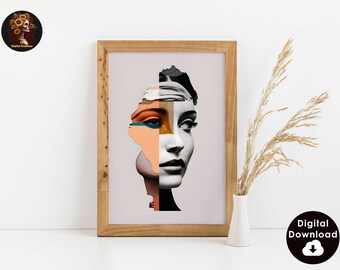 Póster de arte feminista moderno: Retrato de arte pop (Descarga digital)
