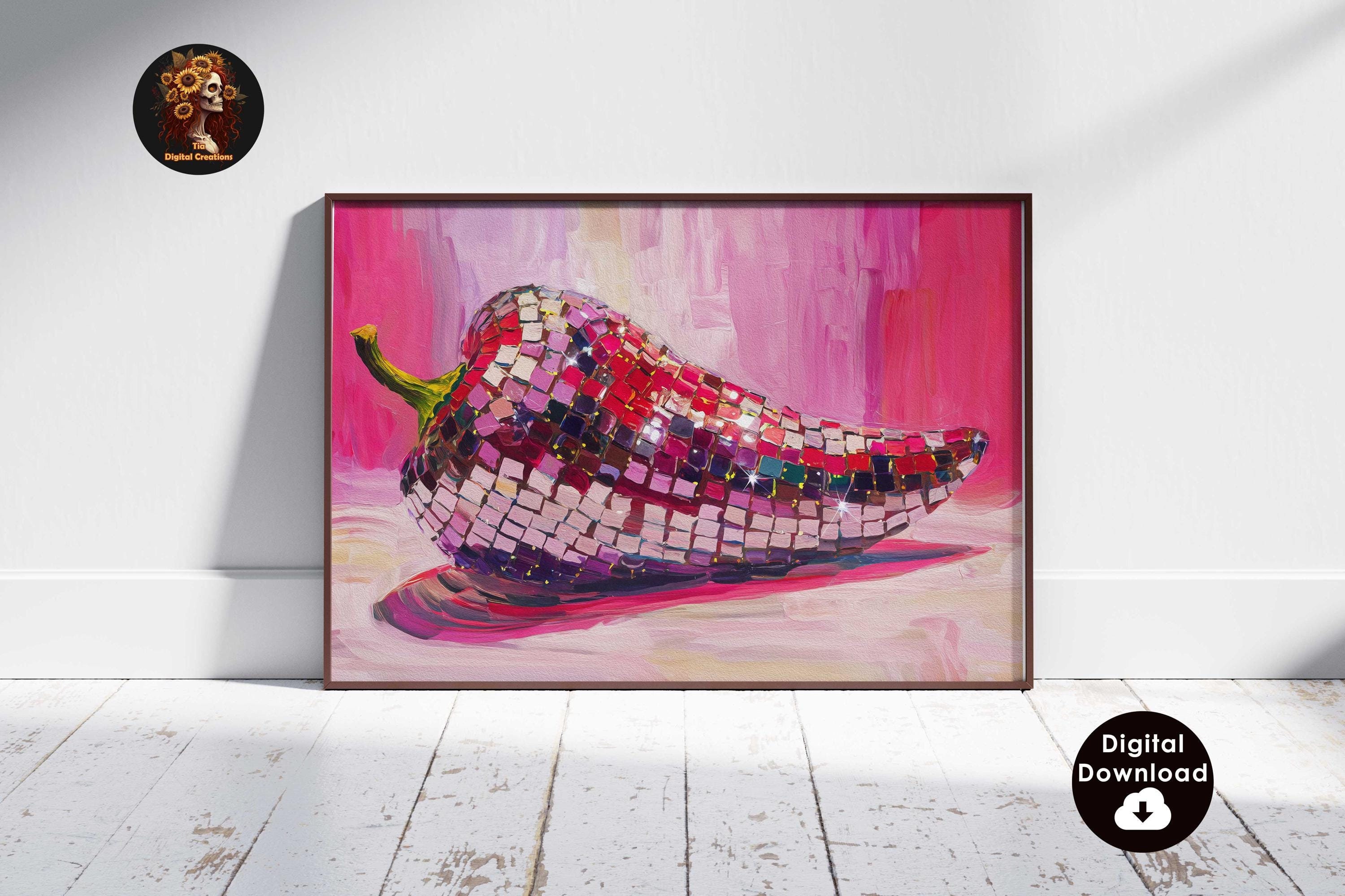 Chili Painting - Etsy UK