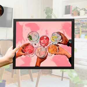 cocktail art print