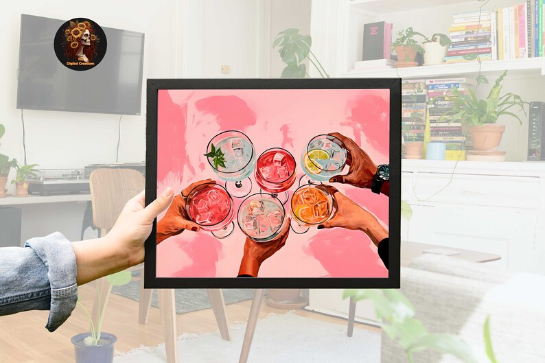 cocktail art print
