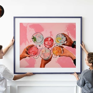pink cheers print