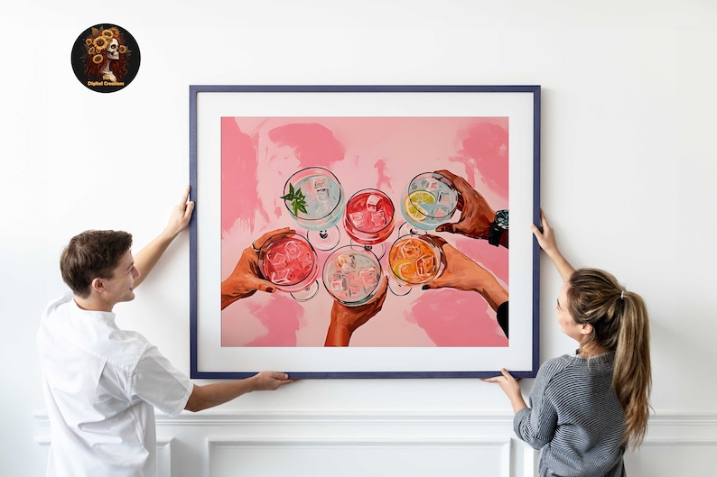 pink cheers print