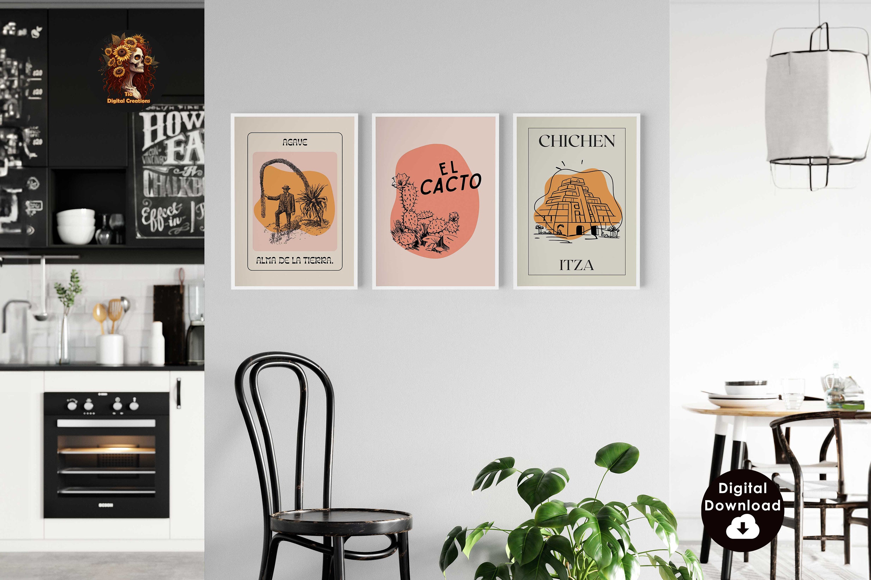 Vintage Mexican Prints Retro Mexico Wall Art Trendy Mexico Art Prints ...