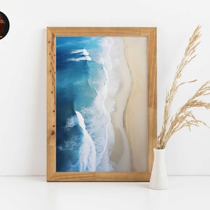 Vintage Beach Surf Wall Art | Coastal Art Print Nautical Summer Gallery Poster | Hello Summer Digital Prints