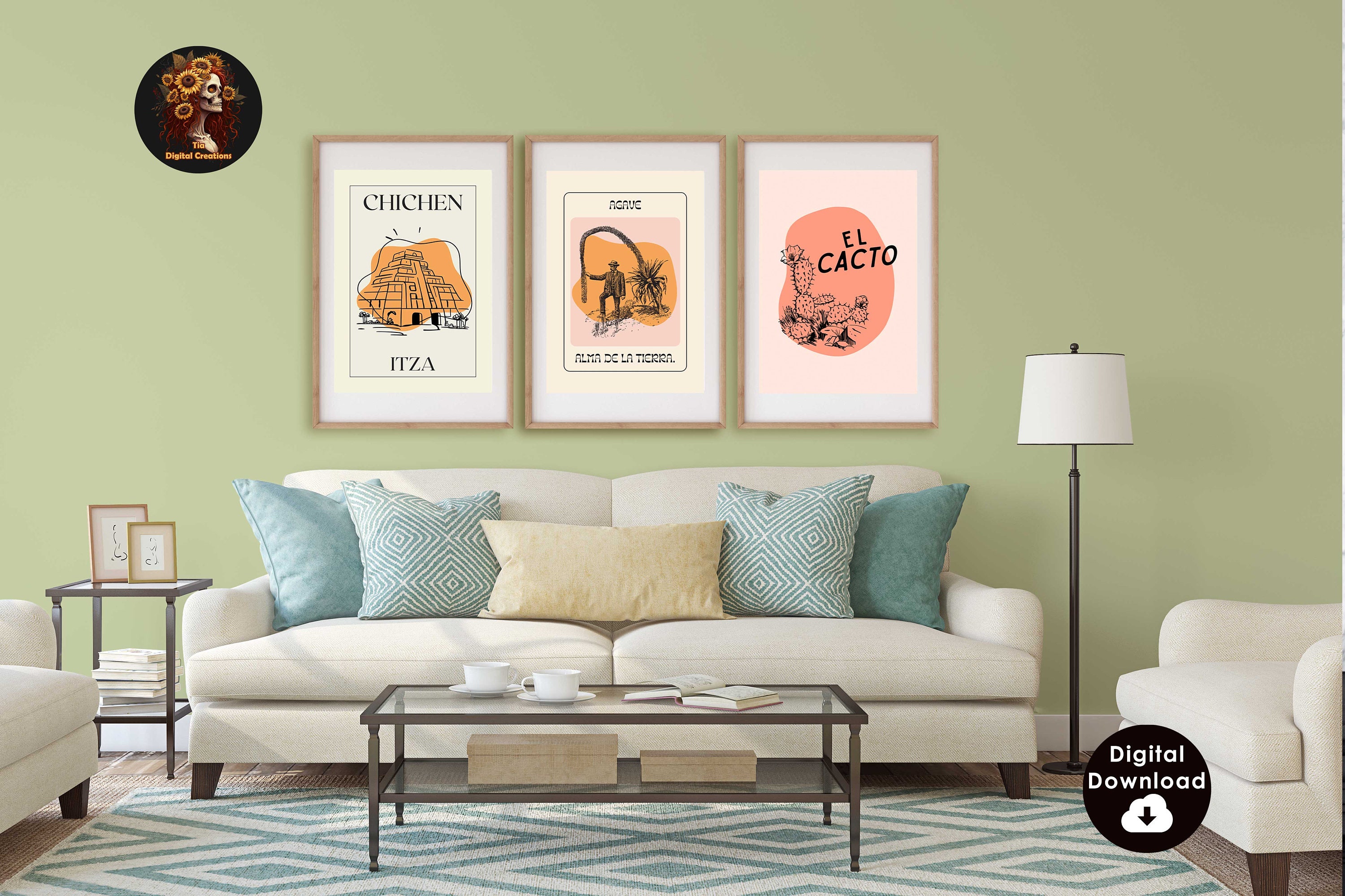 Vintage Mexican Prints Retro Mexico Wall Art Trendy Mexico Art Prints ...