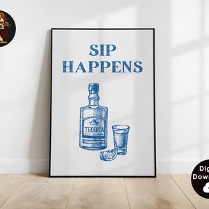 Bar Art Print Vintage Liquor Poster Bar Cart Wall Art Bar Printable Art Drinks Wall Decor Funny Alcohol Print Digital Download 1 Print
