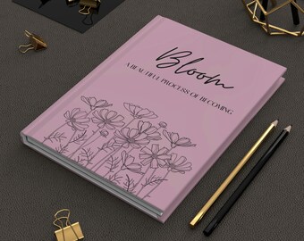 Hardcover Journal Pink Matte - Bloom