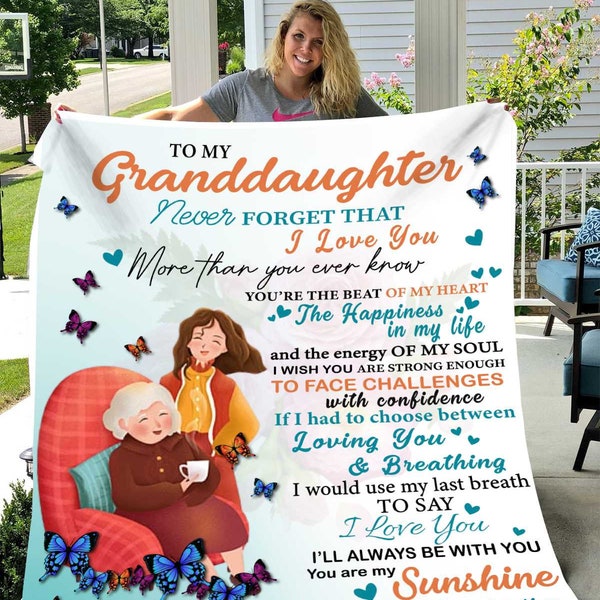 Blanket for Granddaughter From Grandma and Grandpa Etsy