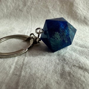Blank D20 Keychain