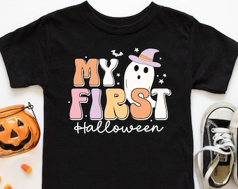 My First Halloween Shirt, Baby's Halloween Costumes, My First Halloween Kids Shirt, Baby Ghost Outfits, Halloween Tee, Happy Halloween Shirt
