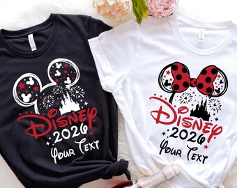Custom Disney 2026 T-shirt, Disney Family Matching Shirt, Personalized Disney Trip Shirt, Disney Family Vacation Shirt, Disneyland Trip 2026
