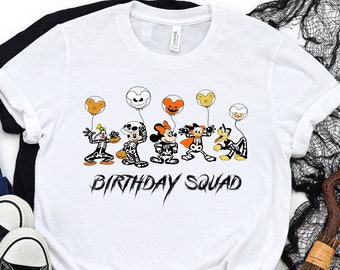 Disney Hallowen Shirt, Disneyland Skeleton Shirt, Birthday Halloween Tee, Family Matching Halloween Shirts, Spooky Disneyworld, Custom Tee
