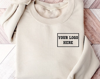 Custom Logo Pocket Size Sweatshirt, Team Logo Sweatshirt, Custom Hoodie, Custom Sweatshirt, Your Business Logo or Brand Logo Sweatshirt,Gift