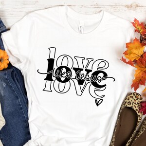 Love Like Jesus Shirt, Christian Clothing, Jesus T Shirt, Religious Shirt, Christmas Gift, Gift For Christian,Aesthetic Religious Shirts,Tee