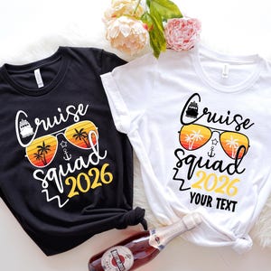 Custom Cruise Squad 2026 Shirt, Family Matching Vacation Shirts, Cruise Squad 2026 Shirt, Cruise Squad Shirts, Custom Family Cruise Shirts