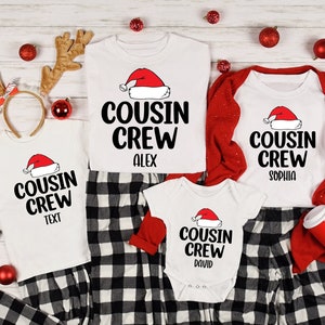 Custom Cousin Crew Hats Christmas Shirts, Christmas Shirts, Family Matching Christmas Shirt, Cousin Crew Christmas Shirts, Christmas Pajamas