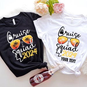 Custom Cruise Squad 2024 Shirt, Family Matching Vacation Shirts, Cruise Squad 2024 Shirt, Cruise Squad Shirts, Custom Family Cruise Shirts