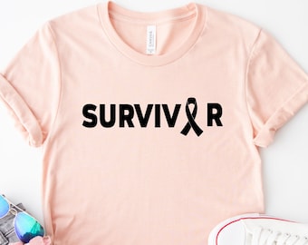 Survivor Shirt, Breast Cancer Shirt, Pink Ribbon Shirt, Cancer Ribbon Shirt, Cancer Awareness, Cancer Shirts, Breast Cancer Awareness Shirt