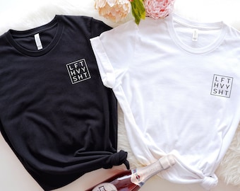 LFT HVY SHT Pocket Size Shirt,Lifting Workout Shirt,Funny Workout Shirt,Lift Heavy Shit,Gym Tee,Gym Workout Motivation Shirt,Funny Gym Shirt