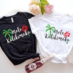 Mele Kalikimaka Hawaiian Shirt, Christmas Sweatshirt, Festive Holiday Party Shirt, Christmas Holiday Shirt, Hawaiian Island Beach Shirt