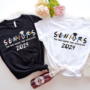 Seniors The One Where They Graduate 2024, Graduation Shirt, Friends Senior Shirt, Graduation Party Apparel, Educational Tee, Graduation Gift