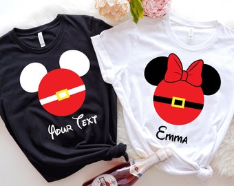 Custom Disneyland Christmas Shirt, Disney Christmas Shirts, Disney Mickey and Minnie, Disney Family Christmas Matching Shirt,Disney Vacation