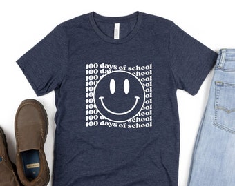 100 Days of School Shirt, 100 Day Shirt, Gift For Teacher, Back to School Shirt, Student Shirt, 100th Day Of School Celebration, 100 Day Tee