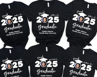 Add the Photo 2025 Graduation Shirt,Custom Proud Family Shirt,Personalized Graduation Shirts,Class of 2025 Family Graduation Shirts,Grad Tee