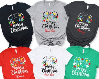 Disney Merry Christmas Shirts, Christmas Crew Shirt, Mickey Christmas Shirt, Minnie Christmas Shirt, Disney Family Shirt, Disney Girls Trip
