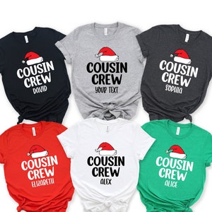 Custom Cousin Crew Christmas Shirts, Cousin Crew Hats Christmas Shirts, Christmas Shirt, Family Matching Christmas Shirt, Christmas Pajamas