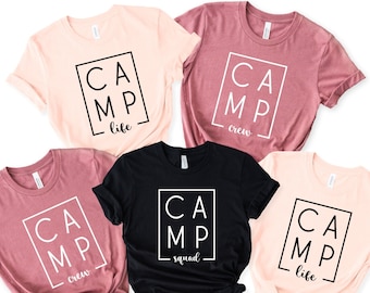 Camp Shirts, Camp Squad Shirt, Camp Crew Shirt, Camp Life Shirt, Nature Lover Shirt, Camp Life Shirt, Camping Family Shirts, Adventure Lover